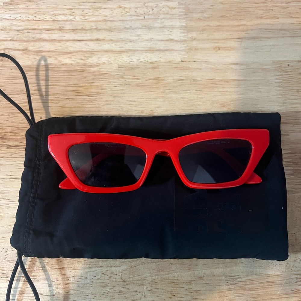 Bimba y Lola Red Cat Eye Glasses